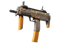 MP7 | Short Ochre (Battle-Scarred)
